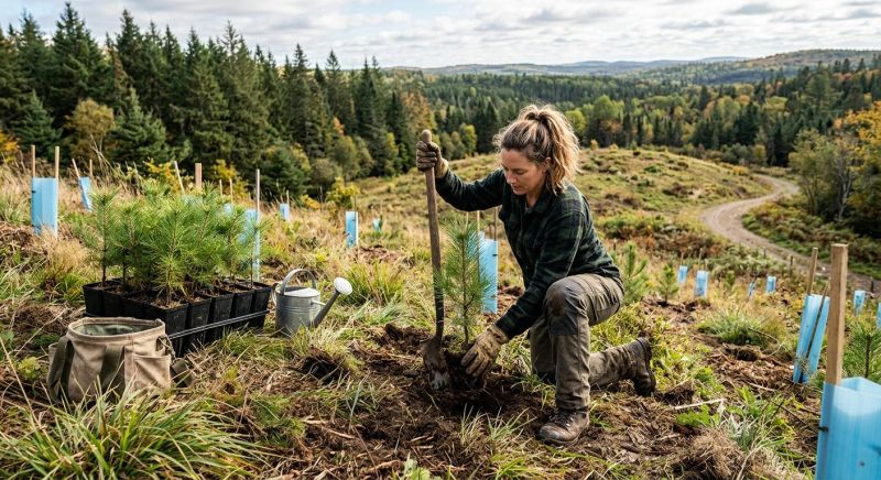 Pine Tree Planting in Ventura County, CA