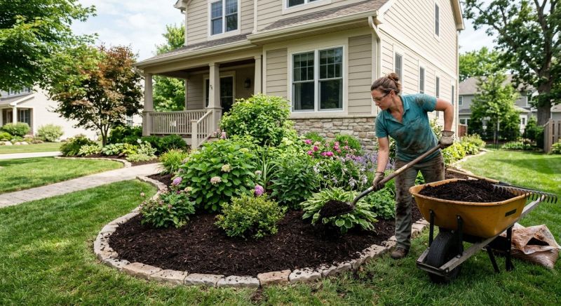 Shredded Mulch Installation in Ventura County, CA